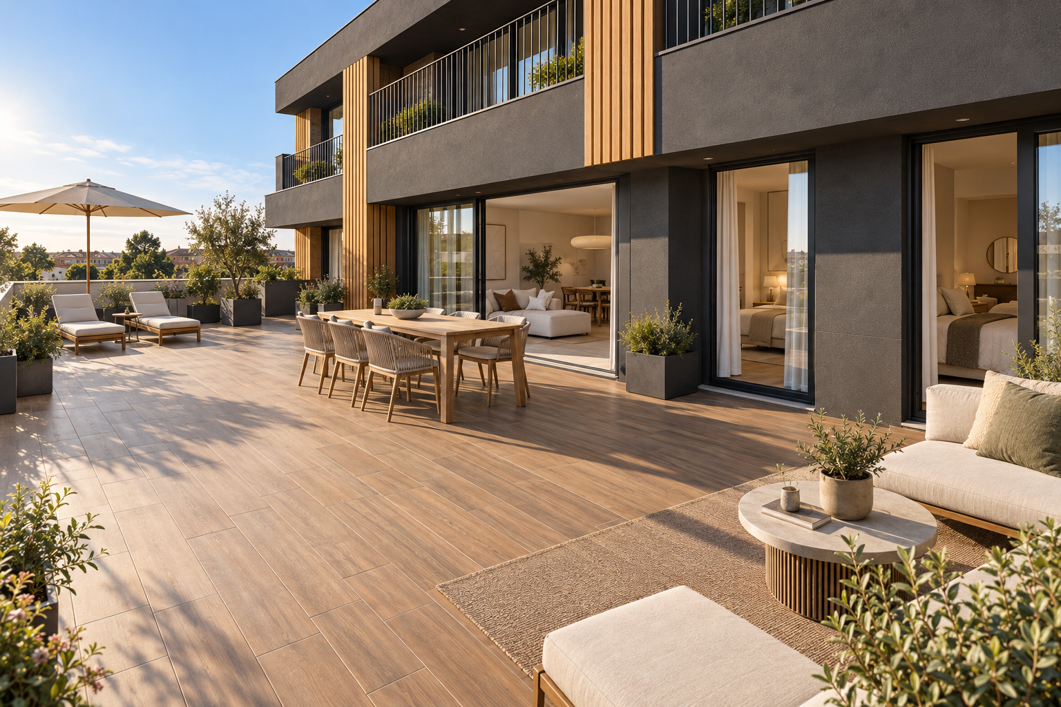 2-Bedroom Apartment with Terrace (New Building)